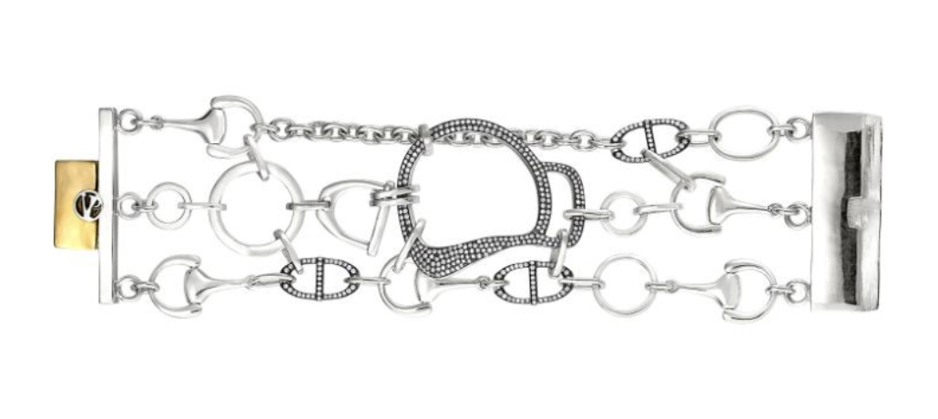 Vincent Peach Best In Show Bracelet, 2.4Ct Diamonds, Sterling Silver And 10Kt Yellow Gold at Deutsch Fine Jewelry Houston