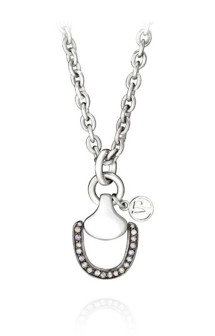 Vincent Peach Churchill Downs Half Diamond Necklace, Half Diamonds .65Ctw, Sterling Silver at Deutsch Fine Jewelry
