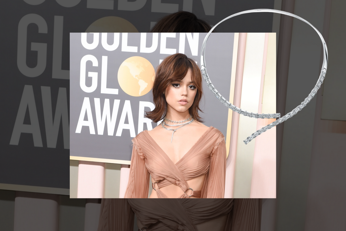 Jenna Ortega at the 2023 Golden Globes | Photo by PMC