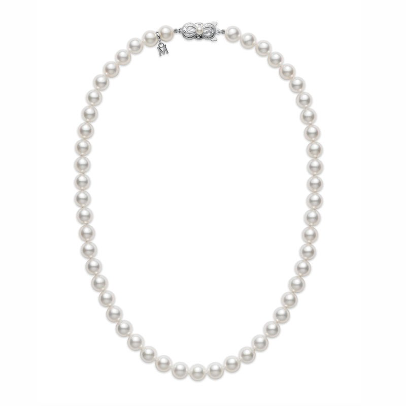 Gorgeous Choker Cultured Pearls by Mikimoto, available at Deutsch Fine Jewelry in Houston, Texas.
