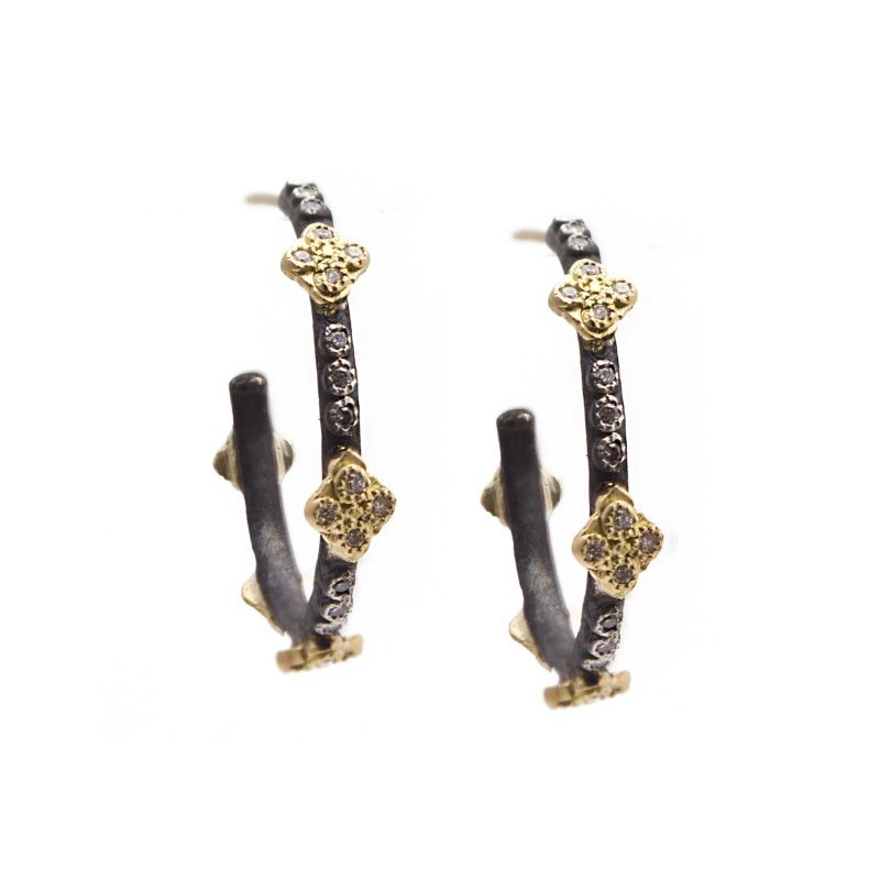Regal Old World Crevelli Hoop Earring by Armenta, available at Deutsch Fine Jewelry in Houston, Texas.