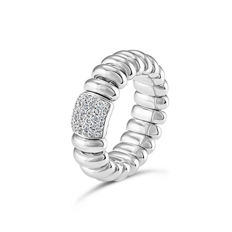 Lustrous Tresore Ring by Hulchi Belluni, available at Deutsch Fine Jewelry in Houston, Texas.