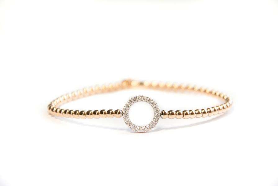 Elegant Open Circle Stretch Bracelet by Hulchi Belluni, available at Deutsch Fine Jewelry in Houston, Texas.