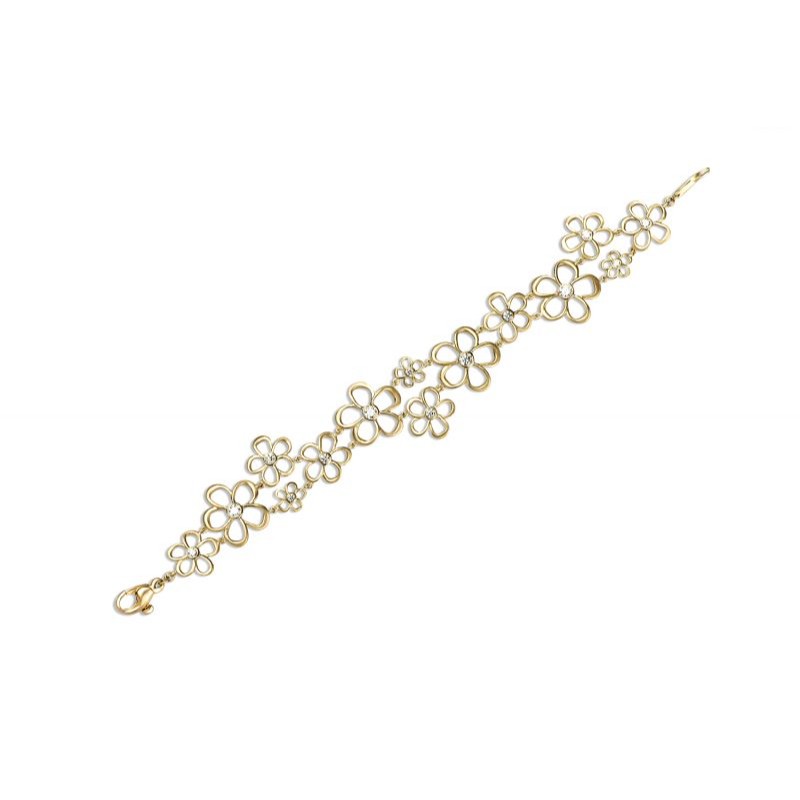 Delicate and dainty Open Flowers Bracelet by John Apel, available at Deutsch Fine Jewelry in Houston, Texas.