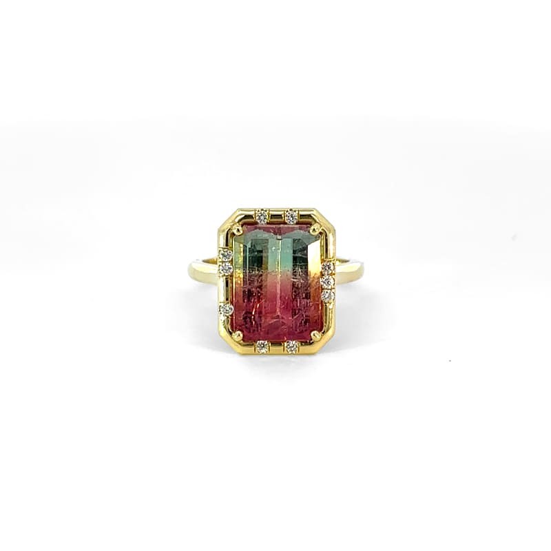 Colorful Watermelon Sprinkle Ring by Lauren K, available at Deutsch Fine Jewelry