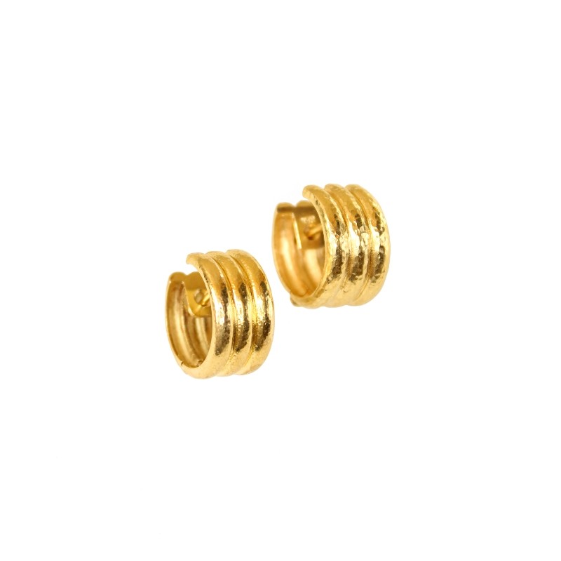 677.html Elizabeth Locke Banded Hoop Earrings