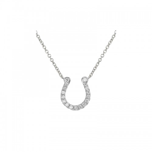 Jyes's Pave Horseshoe Pendant