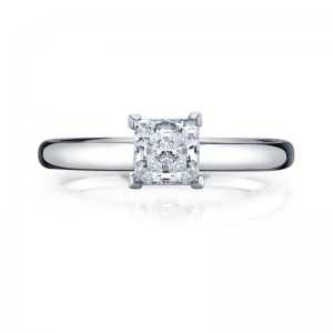 Deutsch Signature Princess Cut Solitaire Semi Mount