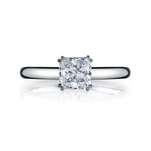 Deutsch Signature Asscher or Radiant Cut Solitaire Semi Mount