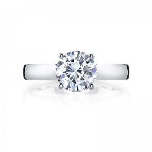 Deutsch Signature Round Cut Solitaire Semi Mount