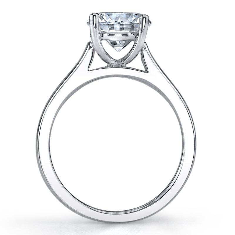 Deutsch Signature Princess Cut Solitaire Semi Mount