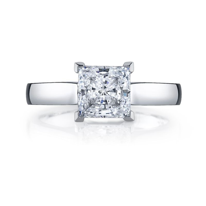 Levendig Gemeenten Beschuldigingen Deutsch Signature Princess Cut Solitaire Semi Mount - 1033-14A