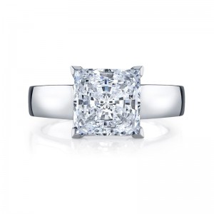 Deutsch Signature Princess Cut Solitaire Semi Mount