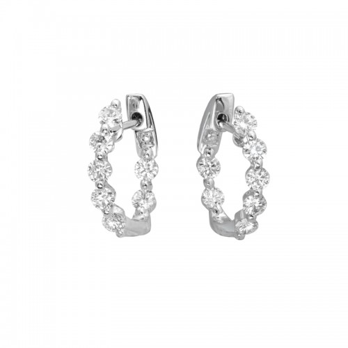Jyes's In/Out Oval Huggie Hoop Earrings