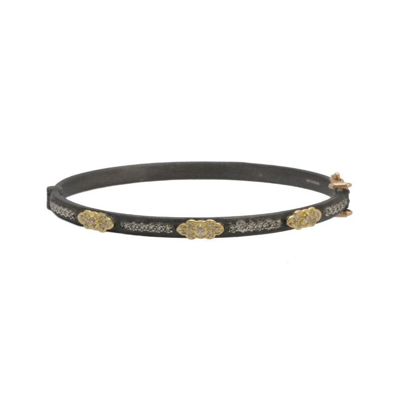 Armenta Old World Scroll & Champ Diamond Pave Huggie Bracelet
