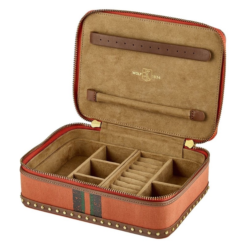 Ida Travel Zip Jewelry Case