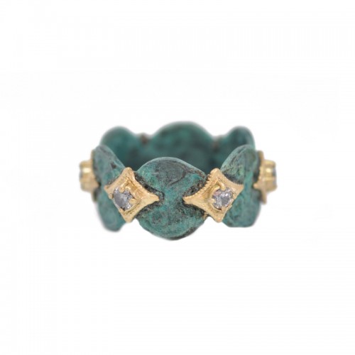 Armenta Artifact Stack Ring