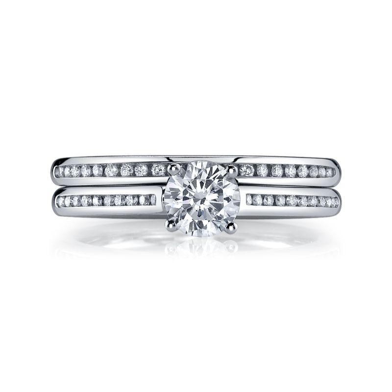 Deutsch Signature Eternity Bridal Set with Channel Set Round Diamonds
