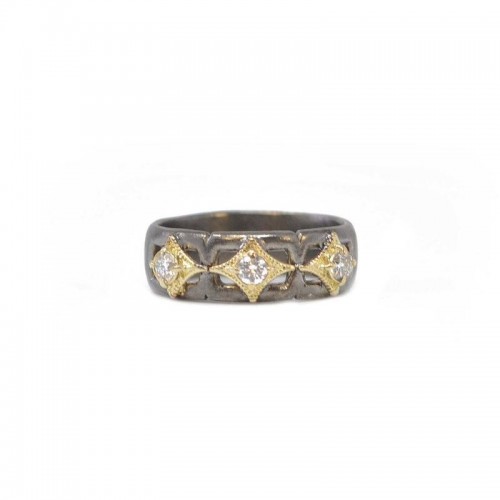 Armenta Paperclip Crivelli Stack Ring