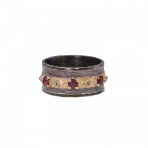 Armenta Crivelli Enamel Stack Ring