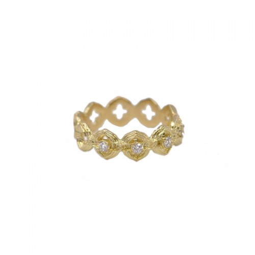 Armenta Scroll Diamond Stack Ring