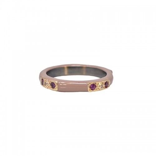 Armenta Light Nude Enamel Stack Band