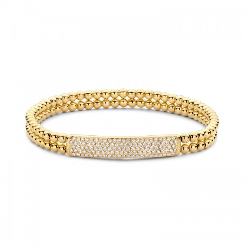 Hulchi Belluni Double Bead Stretch Bracelet