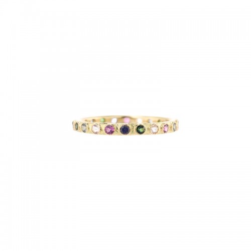 Armenta 18K Yellow Gold And Rubies Stack Ring