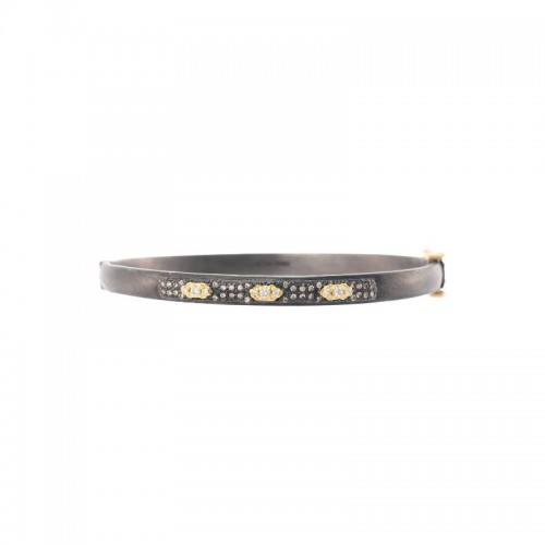 Armenta Crivelli Crosses with White Diamonds Huggie Bracelet