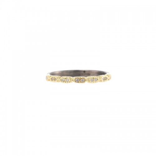 Armenta 18K Yellow Gold Diamond Stack Ring