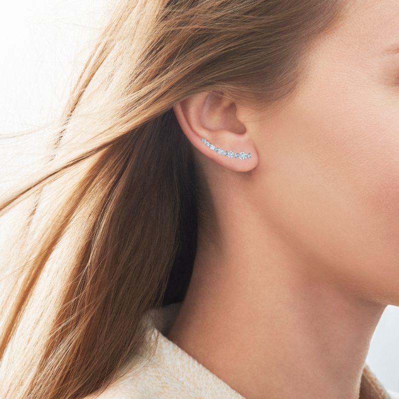Kwiat Climber Lyric Diamond Earrings