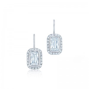 Kwiat Drop Silhouette Diamond Earrings