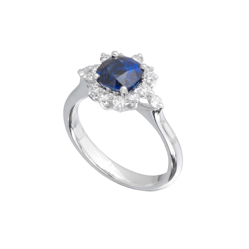 Jyes's Shared Prong Flower Halo Ring
