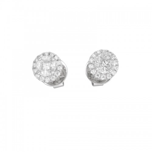 Jyes's Pave Frame Dangle Earring Detachable