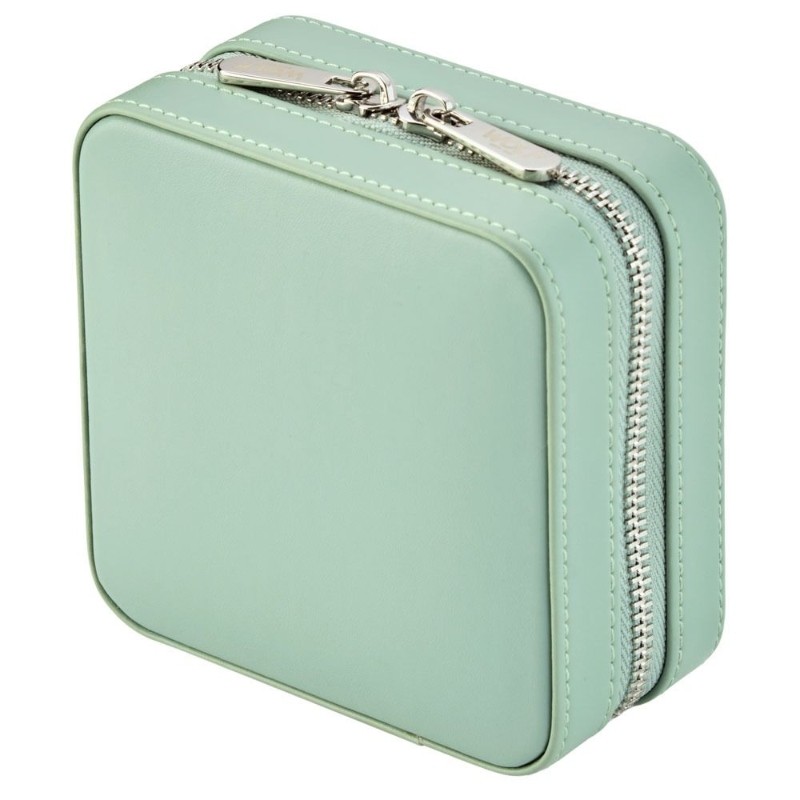 WOLF X LIBERTY Julia Interior Print Small Travel Jewelry Zip Case - Sage Green