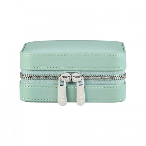 WOLF X LIBERTY Julia Interior Print Small Travel Jewelry Zip Case - Sage Green
