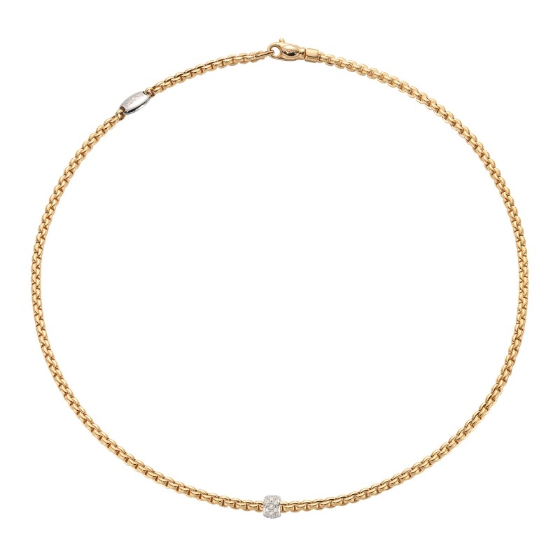 NECKLACE WITH DIAS - ROPE