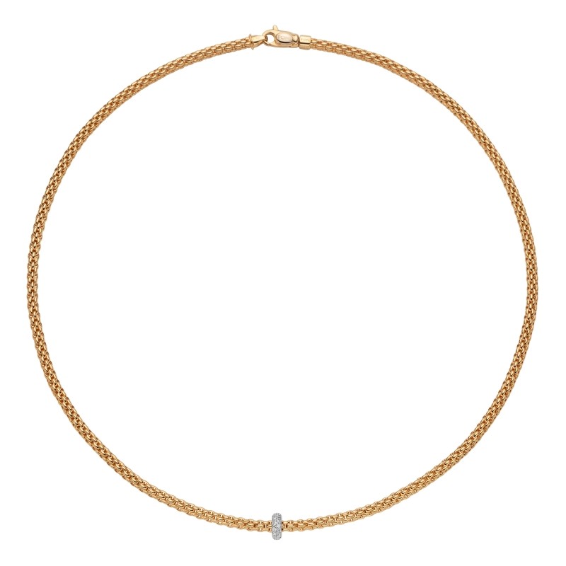 NECKLACE WITH DIAS - ROPE