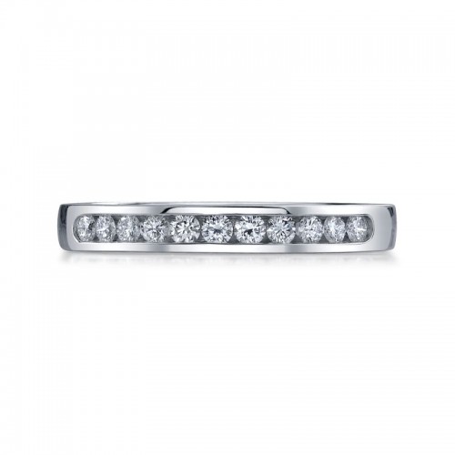 Deutsch Signature Channel Set Round Diamond Bands