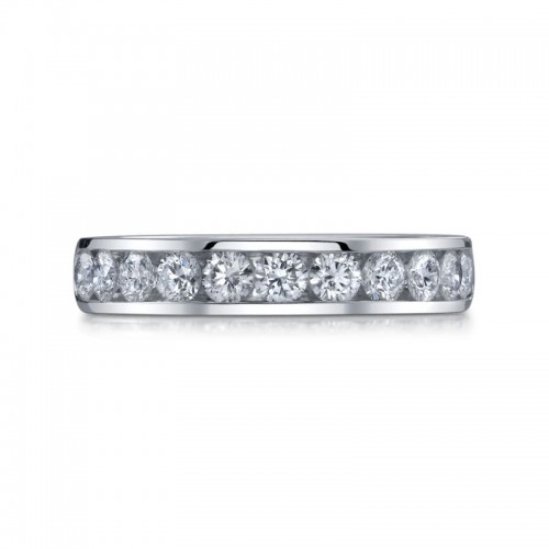 Deutsch Signature Channel Set Round Diamond Bands