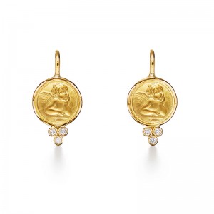 Temple St. Clair 18K Angel Earrings