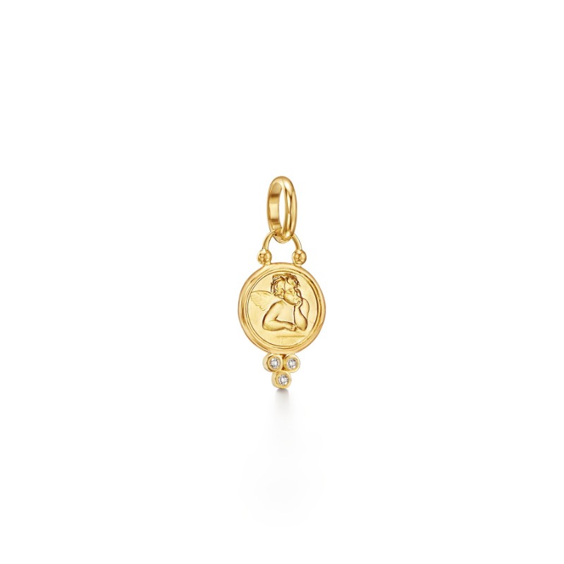 Temple St. Clair 18K Angel Pendant