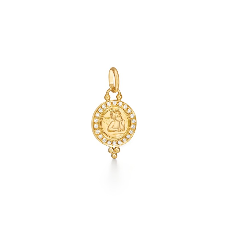 Temple St. Clair 18K Angel Pendant