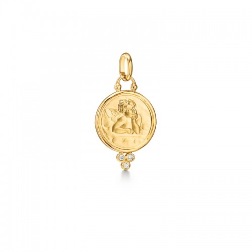 Temple St. Clair 18K Angel Pendant