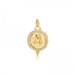 Temple St. Clair 18K Angel Pendant