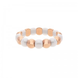 Small Aura Dama Beads with White Ceramic
