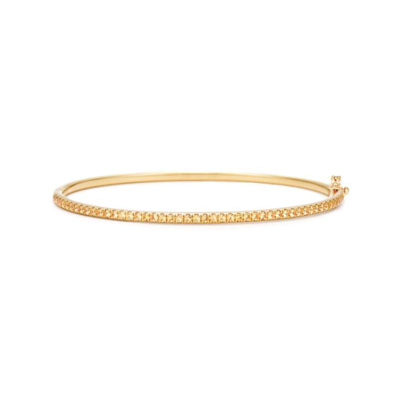 Kwiat Stackable Bangle with Yellow Sapphires