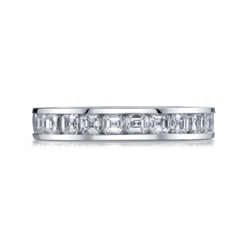 Deutsch Signature Channel Set Asscher Eternity Band