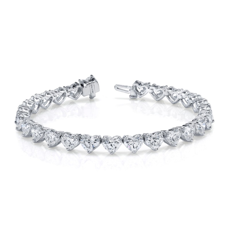 Norman Silverman Heart Diamond Bracelet