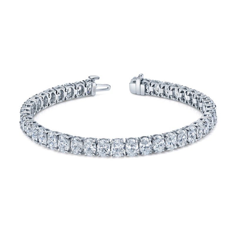 Norman Silverman Oval Shape Straight Line Bracelet